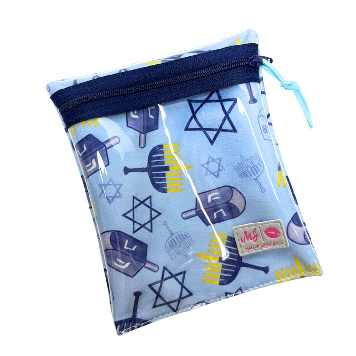 Frosted Dreidel Blue Hanukkah Print by Makeup Junkie (Ships in 4-5 Weeks)