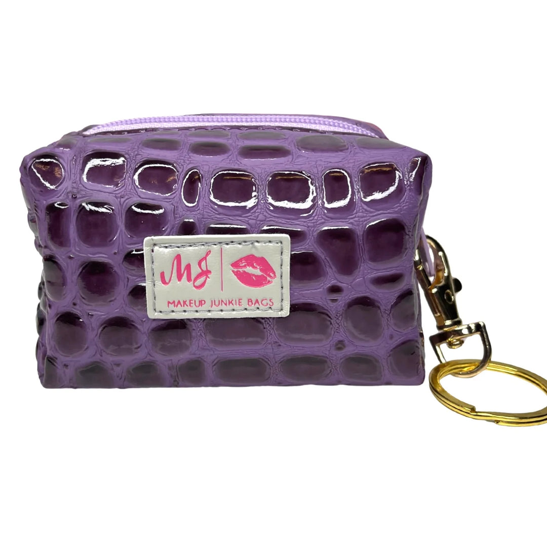 Bubble Gator Amethyst Bitty Bobbie by Makeup Junkie Bags (SEPT ARRAY: Ships in 4-5 Weeks)