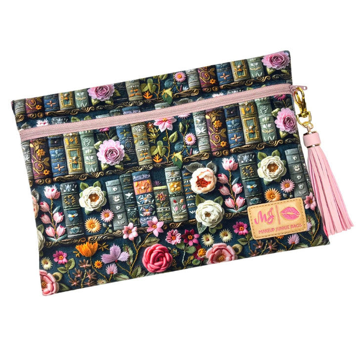 Rather Be Reading PrepO Custom Book Print Top Zips by Makeup Junkie (Ready to Ship)