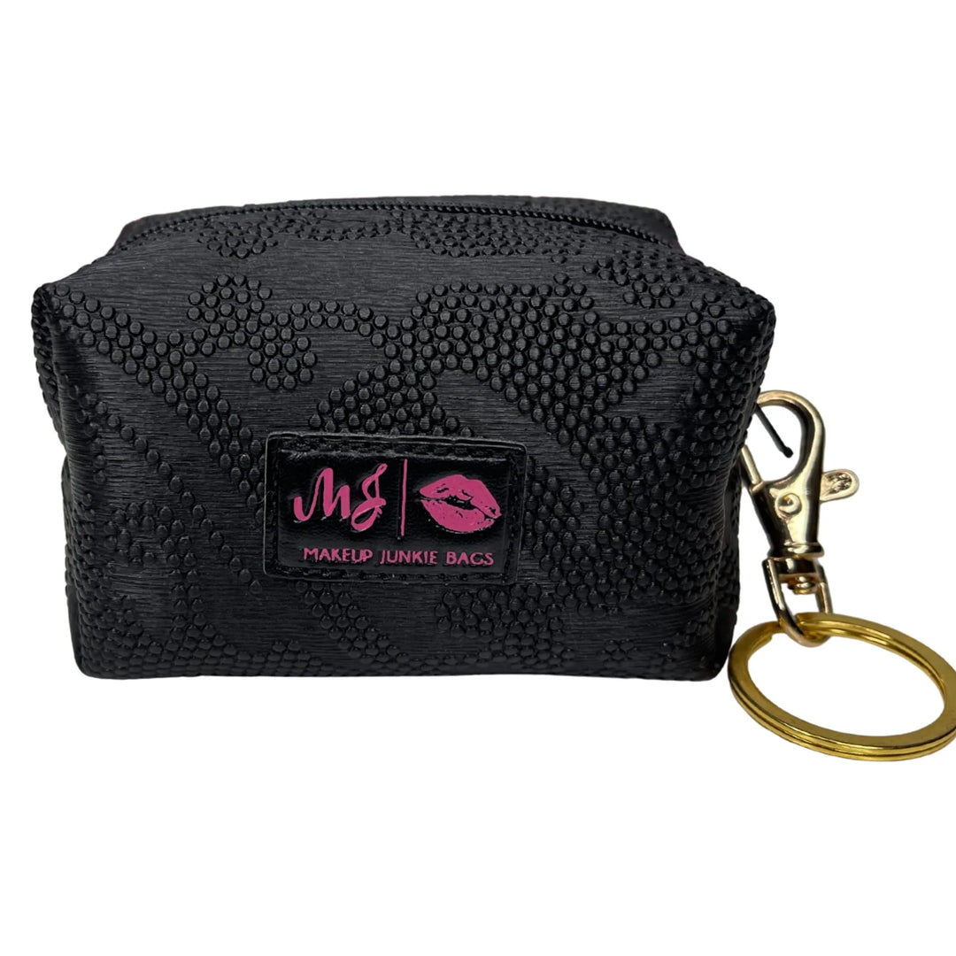 Bridal Onyx Bitty Bobbie by Makeup Junkie Bags (SEPT ARRAY: Ships in 4-5 Weeks)