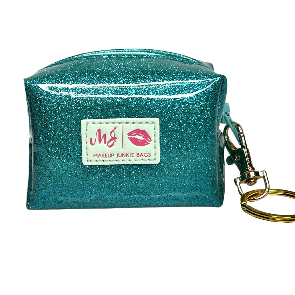Stardust Turquoise Bitty Bobbie by Makeup Junkie Bags (SEPT ARRAY: Ships in 4-5 Weeks)