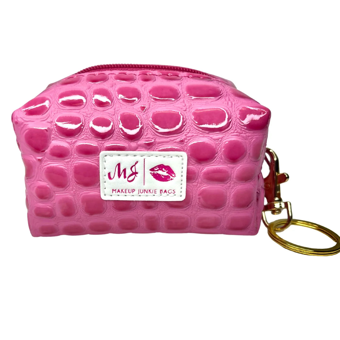 Bubble Gator Pink Bitty Bobbie by Makeup Junkie Bags (SEPT ARRAY: Ships in 4-5 Weeks)