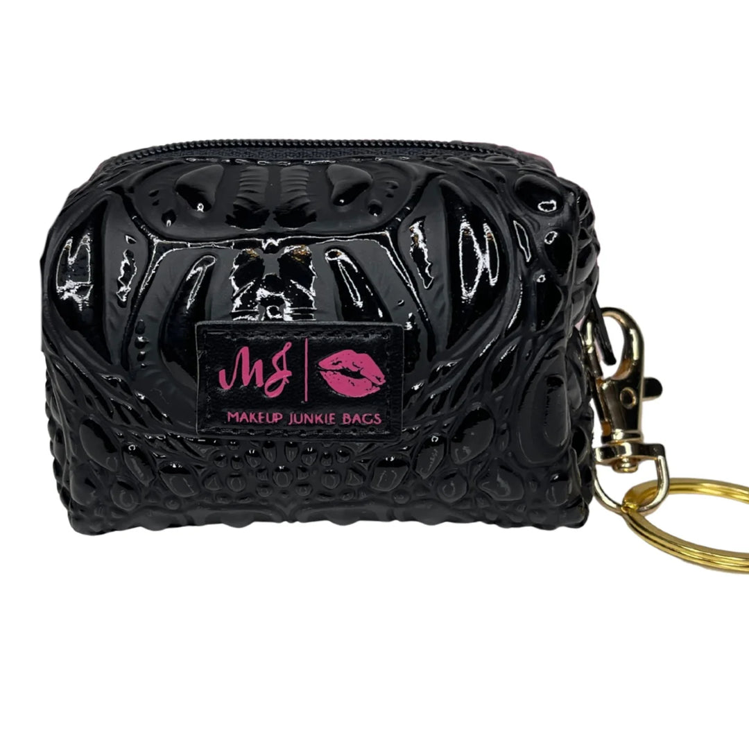 Bubble Gator Onyx Bitty Bobbie by Makeup Junkie Bags (SEPT ARRAY: Ships in 4-5 Weeks)