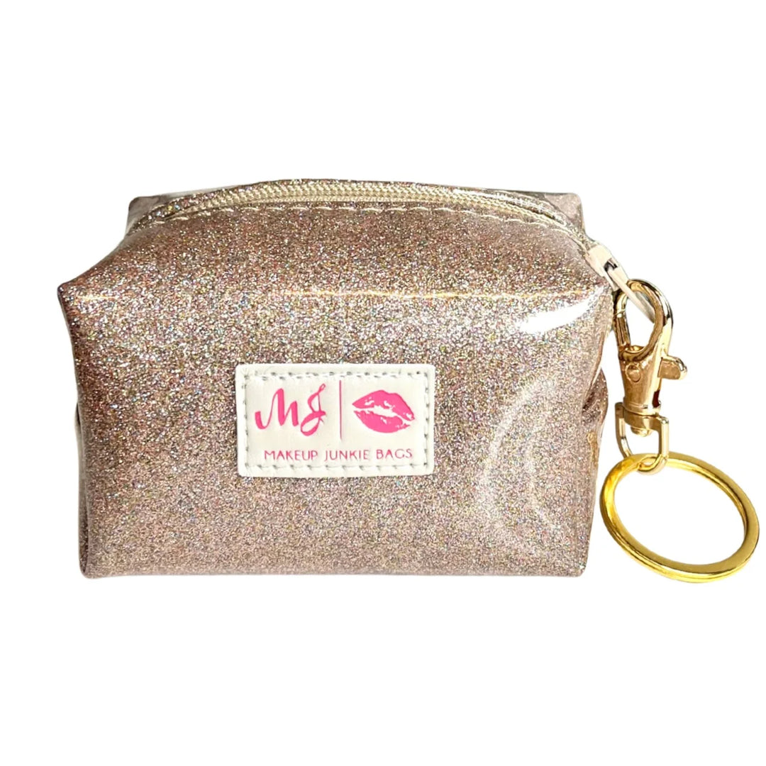 Stardust Champagne Bitty Bobbie by Makeup Junkie Bags (SEPT ARRAY: Ships in 4-5 Weeks)