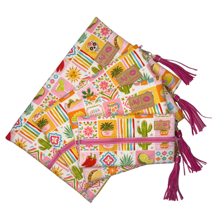 Senorita Sunrise by Makeup Junkie Bags (Ready to Ship)