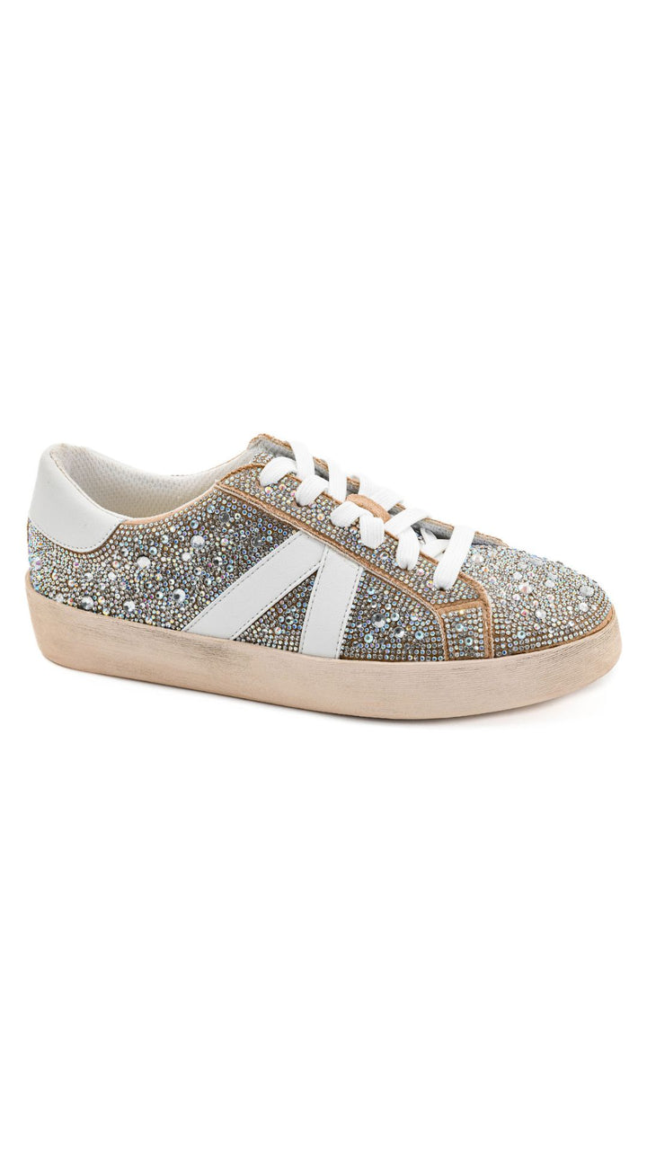 GUESTIE WEEK: No Chaser Sneakers - Clear Rhinestones by Corkys (Ships in 1-2 Weeks)