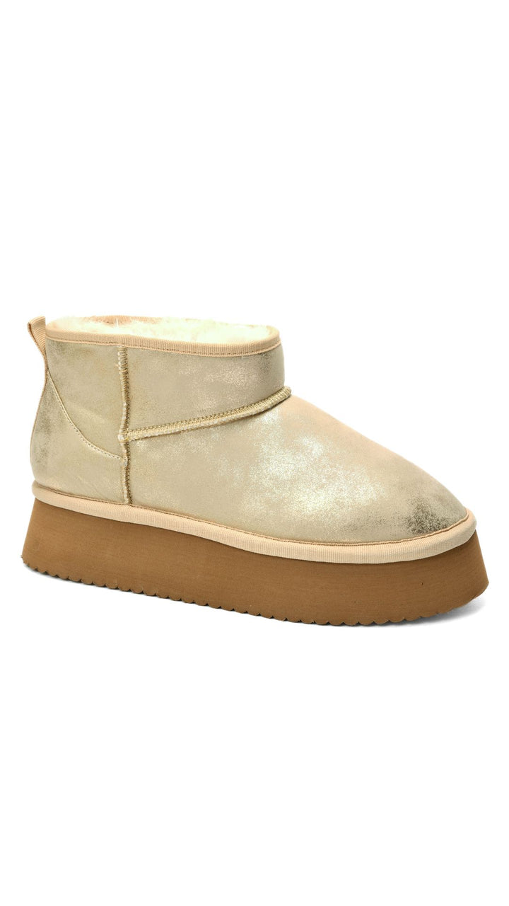 Room Service Boots - Washed Gold Metallic by Corkys