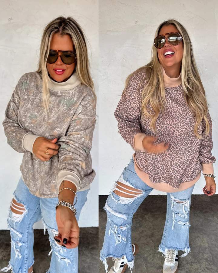 PREORDER: Miller Mock Neck Sweatshirt By Blakeley (Ships Late February)