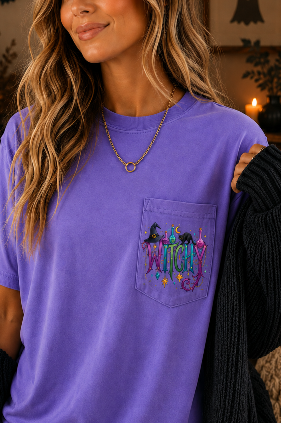 by PrepO: 'Witchy' Pocket Tee by Prep Obsessed (Ships in 1-2 Weeks)