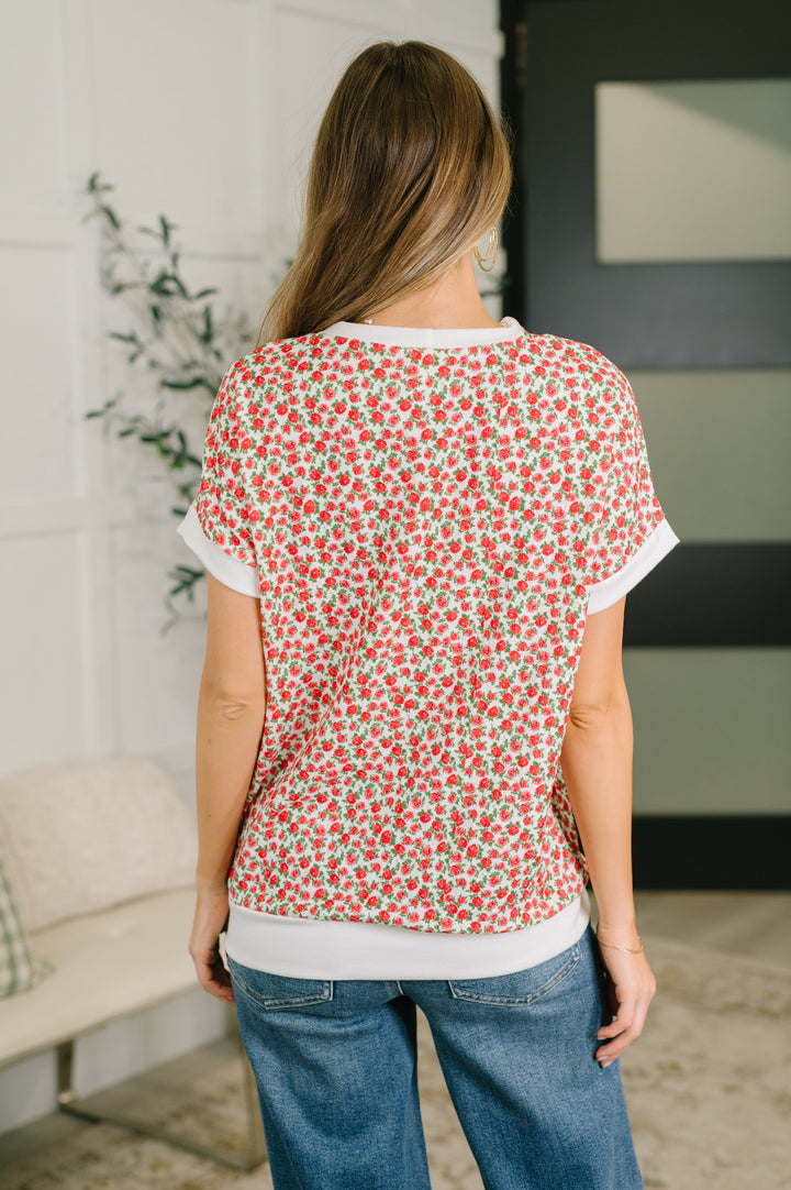 Vivid Memories Relaxed Top in Tomato Red - 5/15