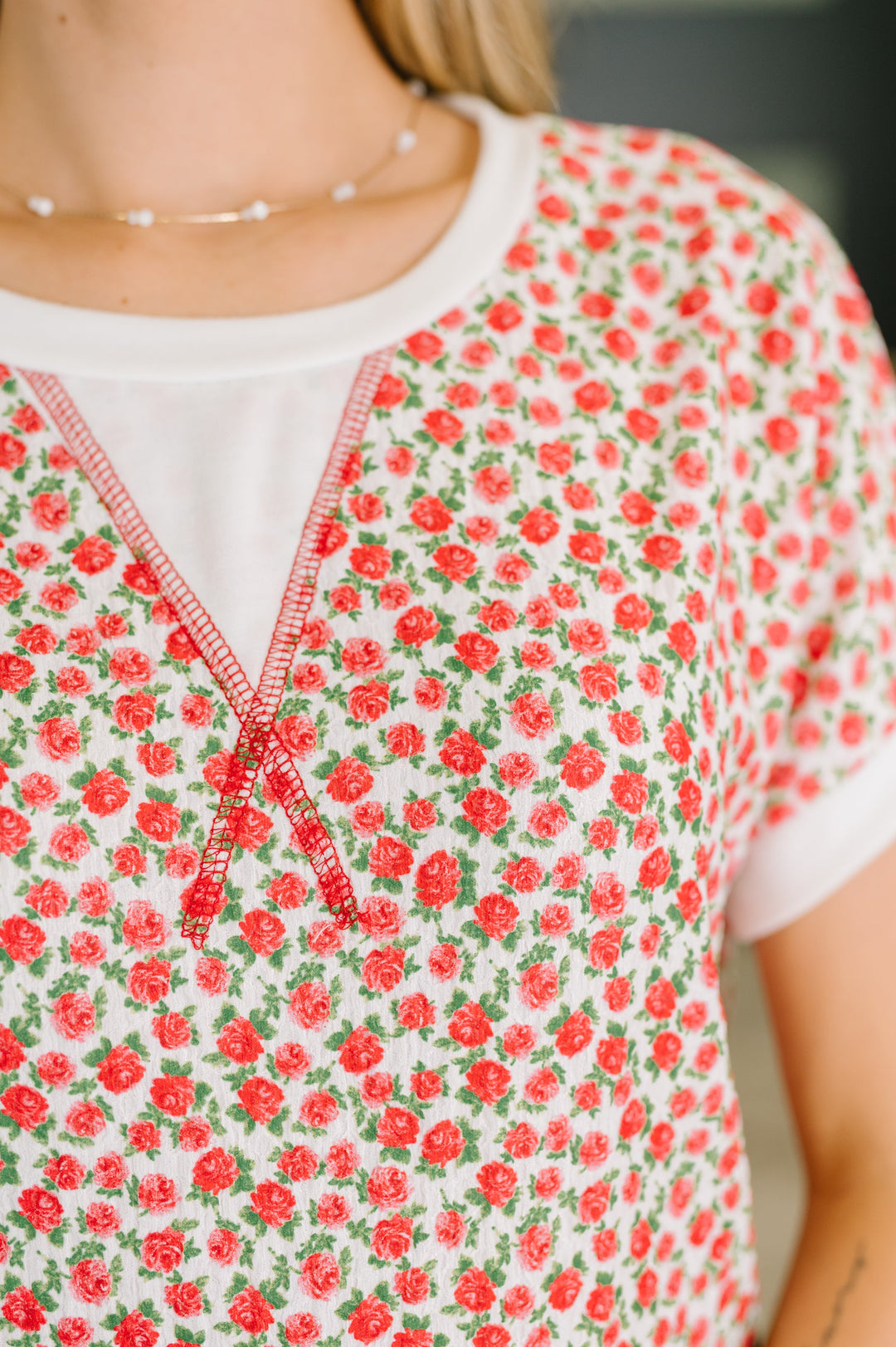 Vivid Memories Relaxed Top in Tomato Red - 5/15