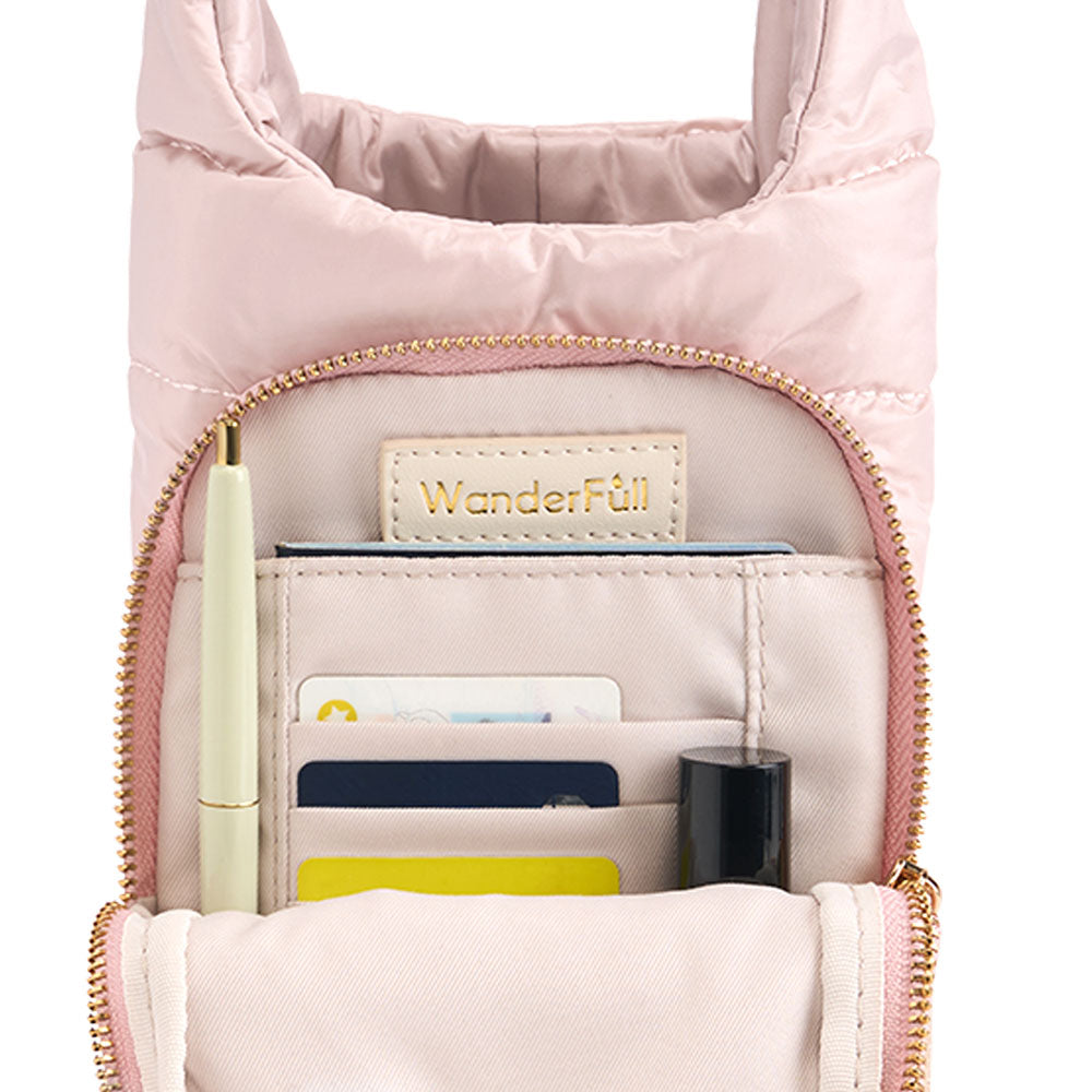 JUNE MARKET: Blush HydroBag® with Blush and Ivory Striped Strap by Wanderfull (Ships in 2-3 Weeks)