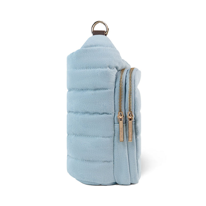 JUNE MARKET: Light Denim HydroBag® with Flag Embroidery by Wanderfull (Ships in 2-3 Weeks)