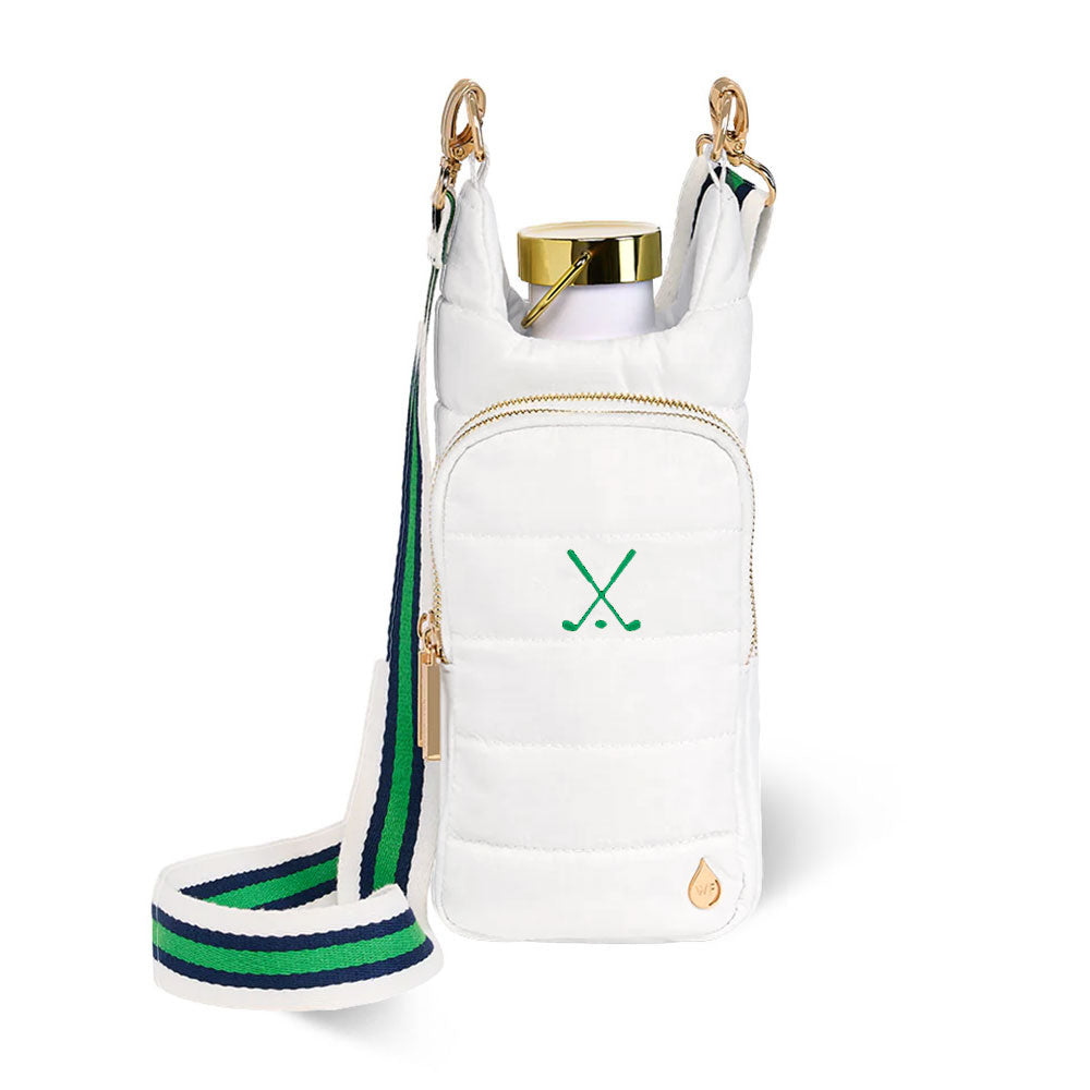 JUNE MARKET: White Ripstop HydroBag® with Golf Embroidery by Wanderfull (Ships in 2-3 Weeks)