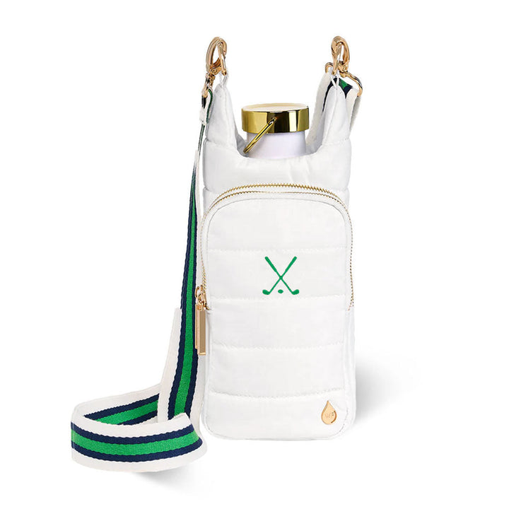 JUNE MARKET: White Ripstop HydroBag® with Golf Embroidery by Wanderfull (Ships in 2-3 Weeks)