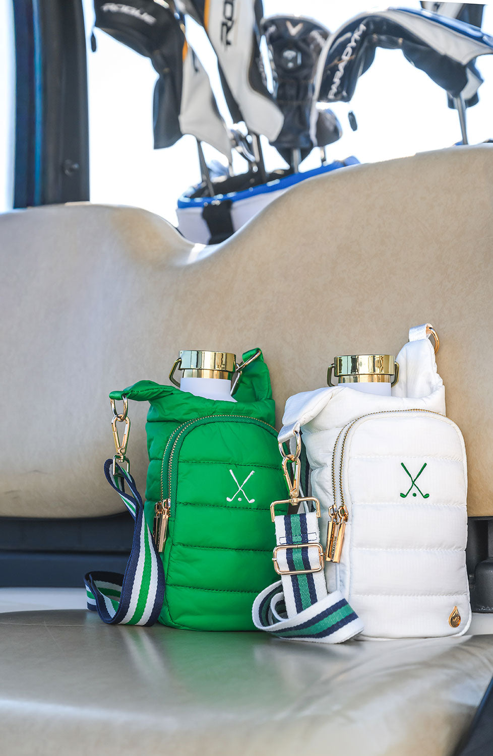 JUNE MARKET: White Ripstop HydroBag® with Golf Embroidery by Wanderfull (Ships in 2-3 Weeks)