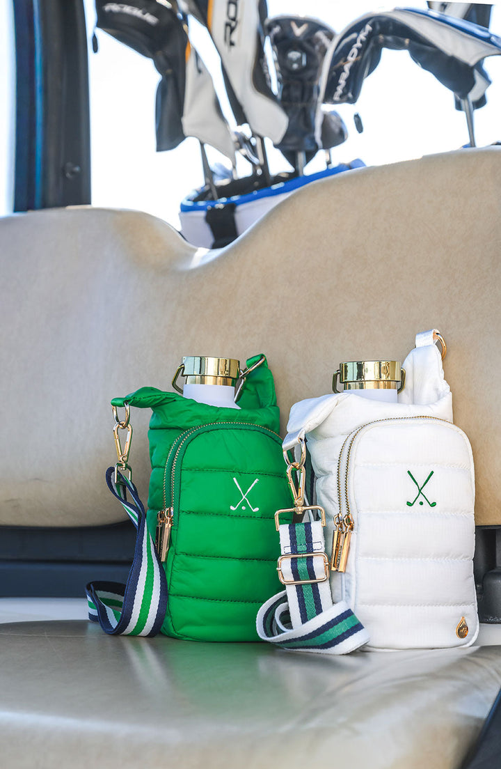 JUNE MARKET: White Ripstop HydroBag® with Golf Embroidery by Wanderfull (Ships in 2-3 Weeks)