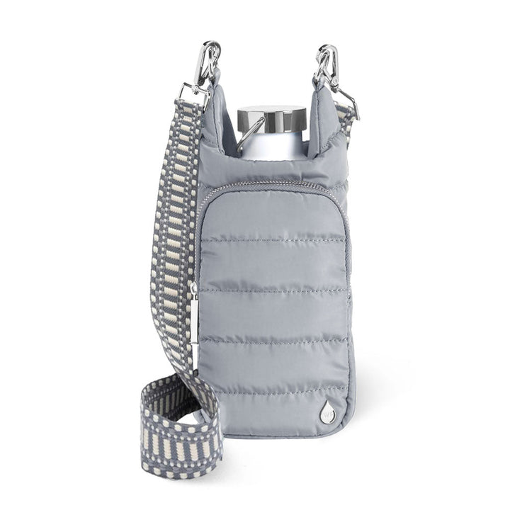 JUNE MARKET: Sky Gray HydroBag® Dark Gray Patterned Strap by Wanderfull (Ships in 2-3 Weeks)