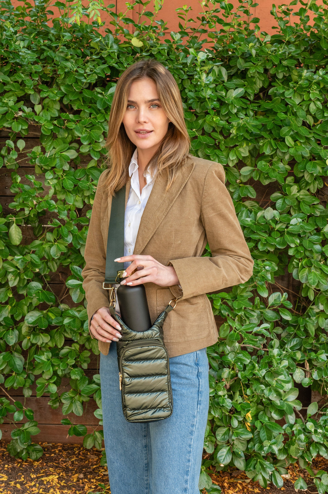 JUNE MARKET: Army Green Shiny HydroBag® with Army Green Solid Strap by Wanderfull (Ships in 2-3 Weeks)