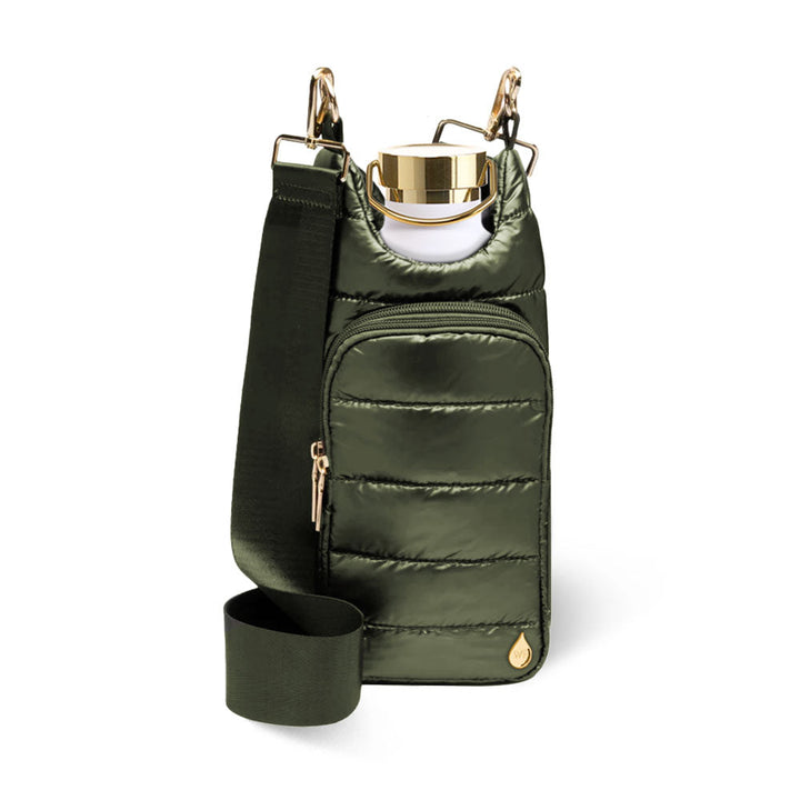 JUNE MARKET: Army Green Shiny HydroBag® with Army Green Solid Strap by Wanderfull (Ships in 2-3 Weeks)