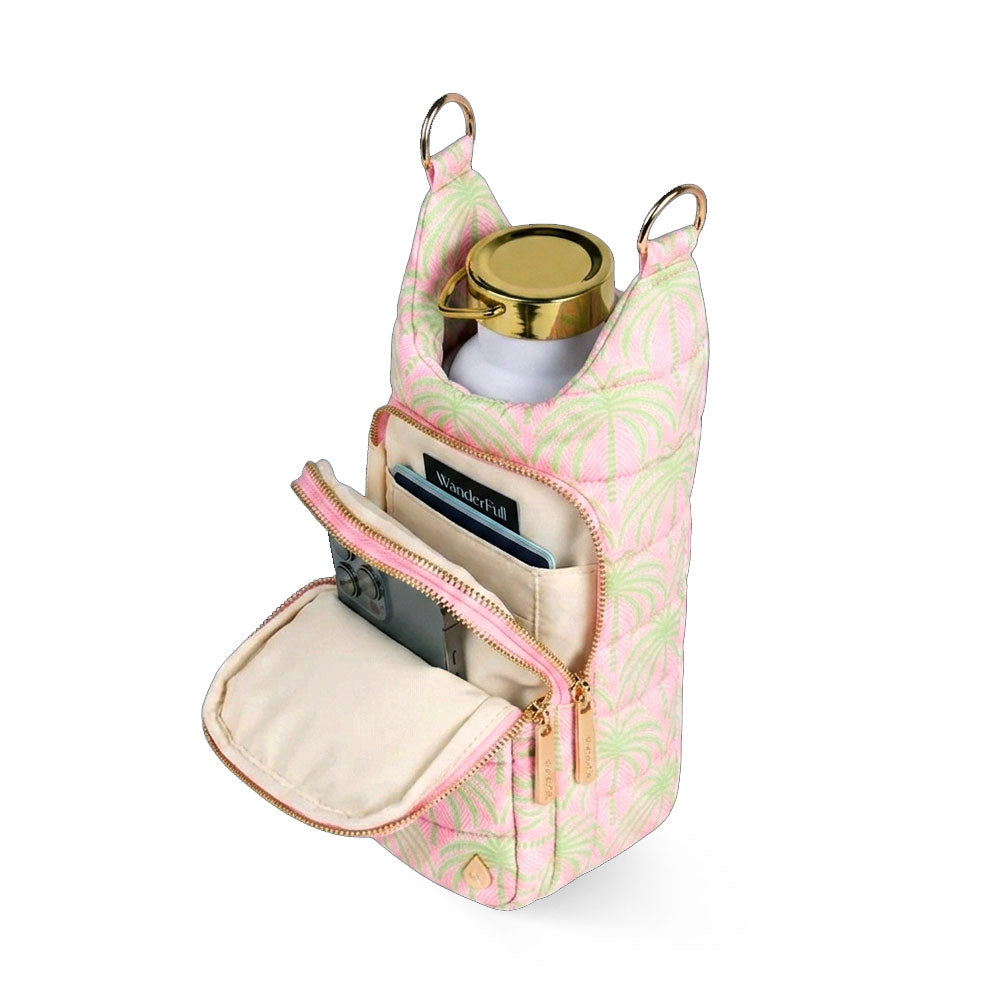 JUNE MARKET: Pink Palm Print HydroBag® by Wanderfull (Ships in 2-3 Weeks)