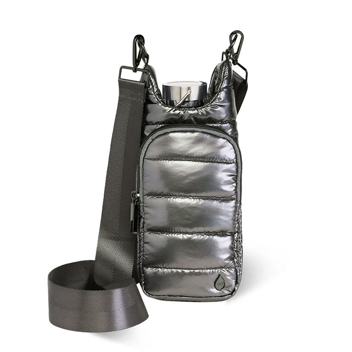 JUNE MARKET: Pewter Glossy HydroBag® with Solid Strap by Wanderfull (Ships in 2-3 Weeks)