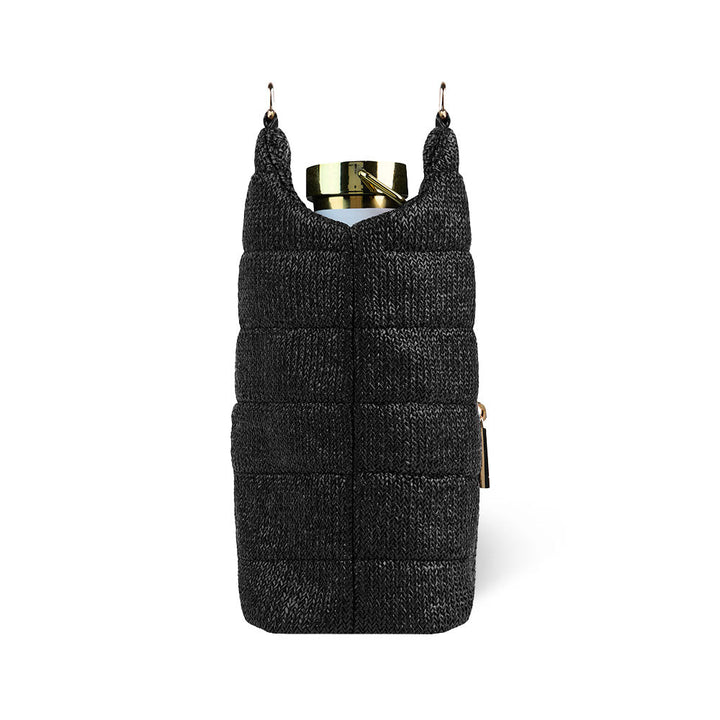 JUNE MARKET: Black Faux Raffia HydroBag® by Wanderfull (Ships in 2-3 Weeks)