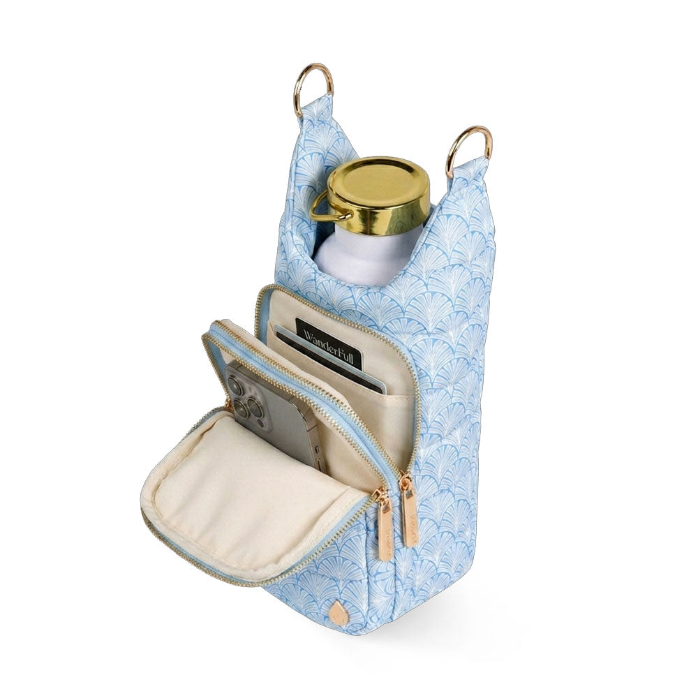 JUNE MARKET: Blue Scallop Print HydroBag® by Wanderfull (Ships in 2-3 Weeks)