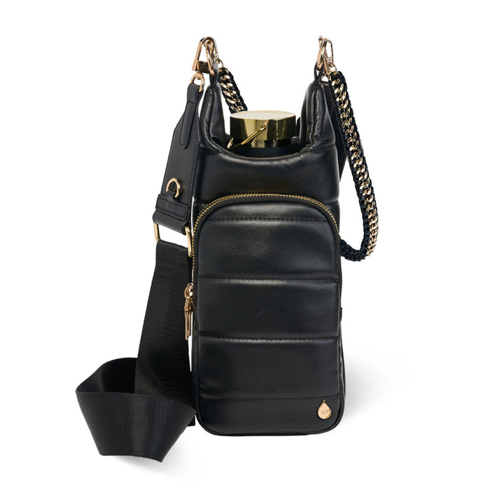 JUNE MARKET: Black Vegan Leather HydroBag® with Strap Bundle by Wanderfull (Ships in 2-3 Weeks)
