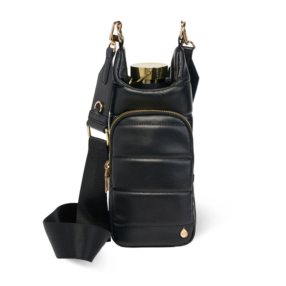 JUNE MARKET: Black Vegan Leather HydroBag® with Strap Bundle by Wanderfull (Ships in 2-3 Weeks)