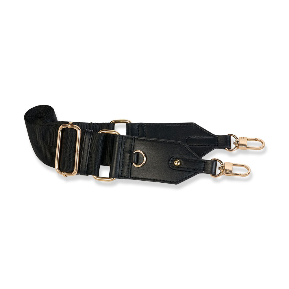 JUNE MARKET: Black Vegan Leather HydroBag® with Strap Bundle by Wanderfull (Ships in 2-3 Weeks)