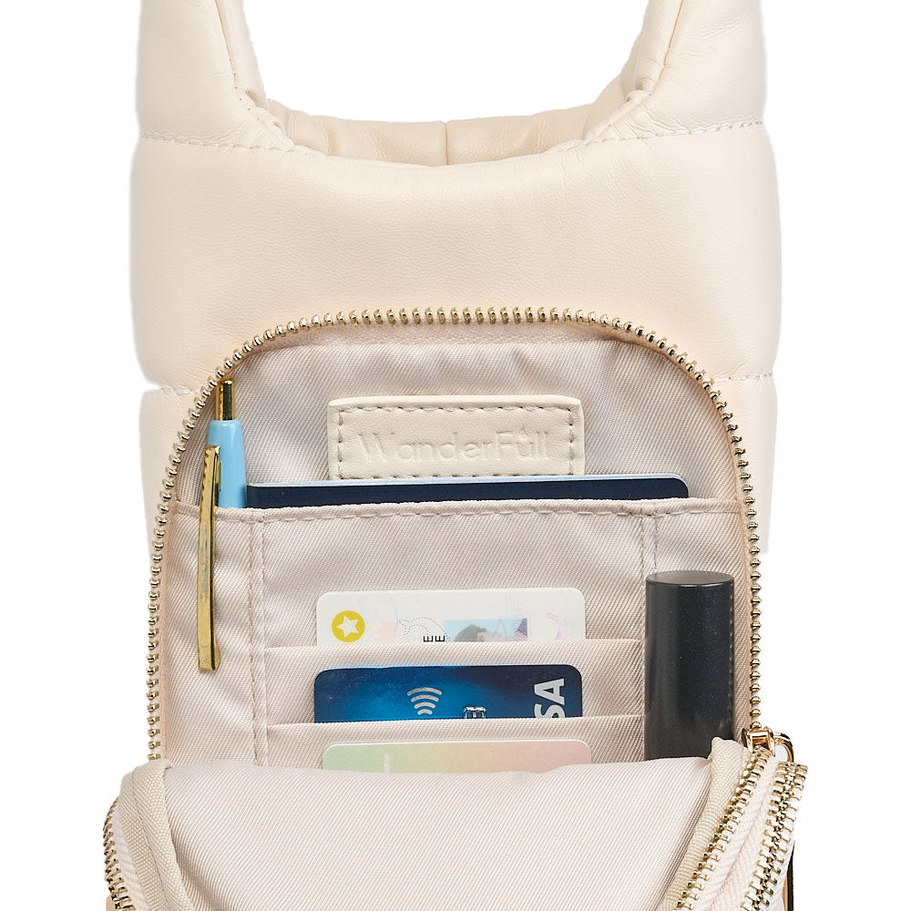 JUNE MARKET: Ivory Vegan Leather HydroBag® with Strap Bundle Oprah's Favorite Things by Wanderfull (Ships in 2-3 Weeks)