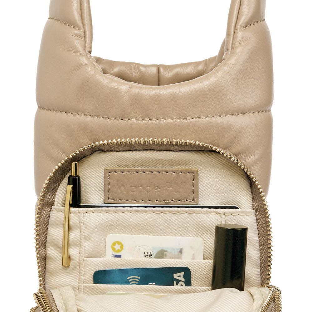 JUNE MARKET: Taupe Vegan Leather Hydrobag® with Strap Bundle- Oprah's Favorite Things by Wanderfull (Ships in 2-3 Weeks)
