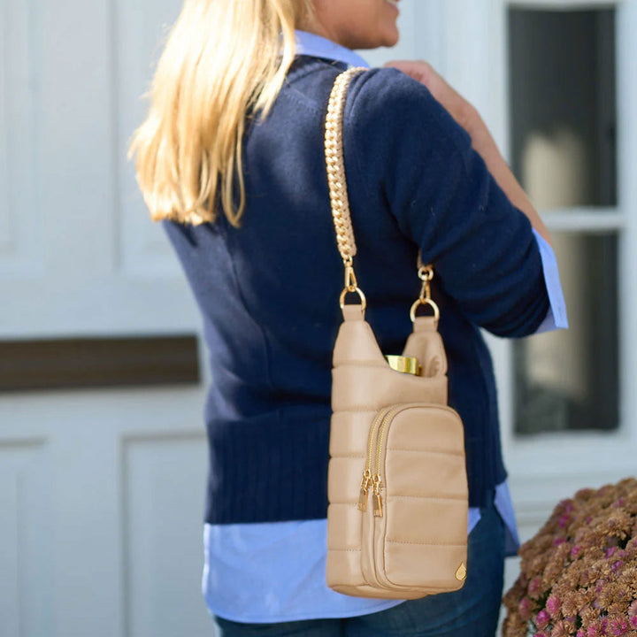 JUNE MARKET: Taupe Vegan Leather Hydrobag® with Strap Bundle- Oprah's Favorite Things by Wanderfull (Ships in 2-3 Weeks)