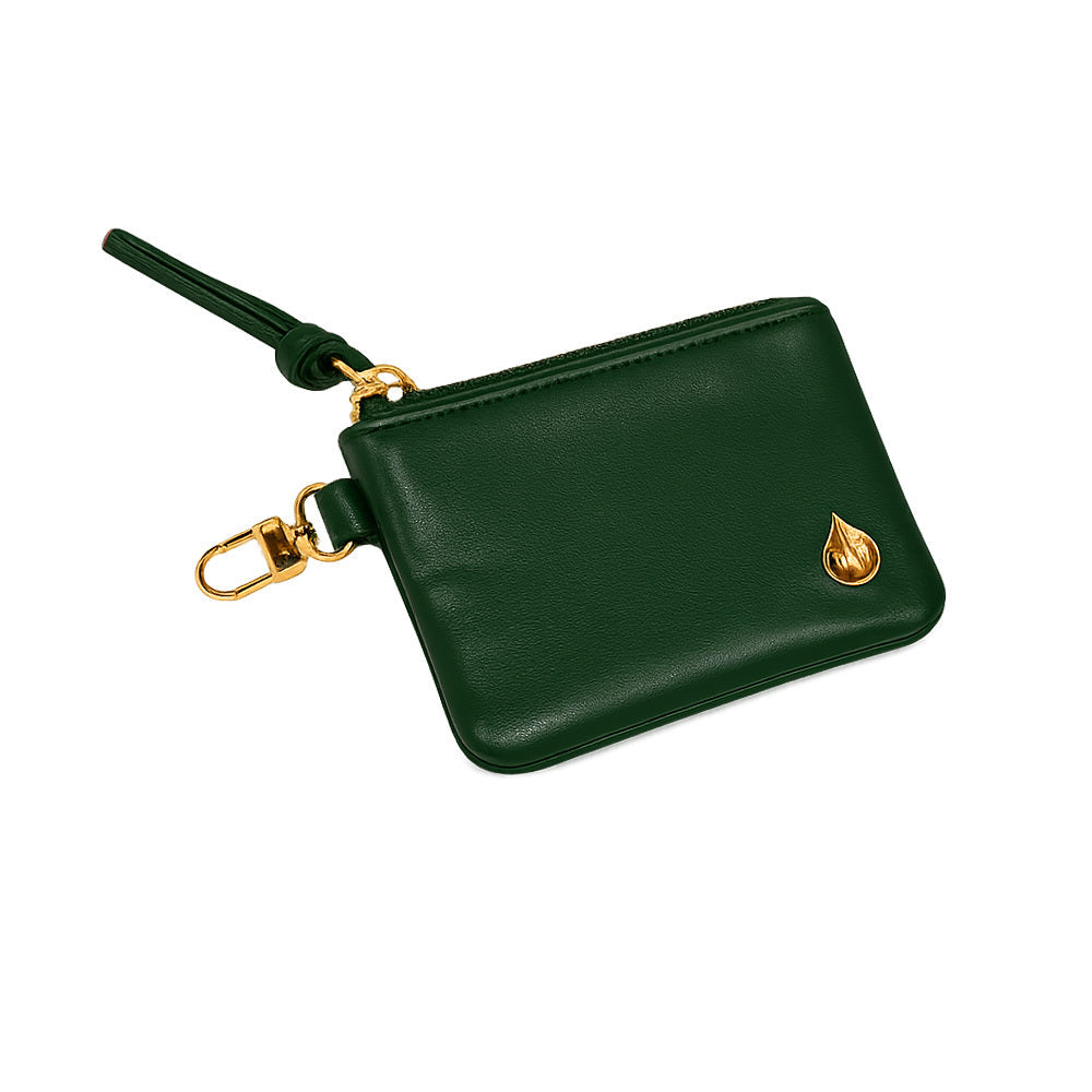 JUNE MARKET: Clear HydroBag® Stadium with Augusta Golf Green Trim and Matching RFID Pouch by Wanderfull (Ships in 2-3 Weeks)