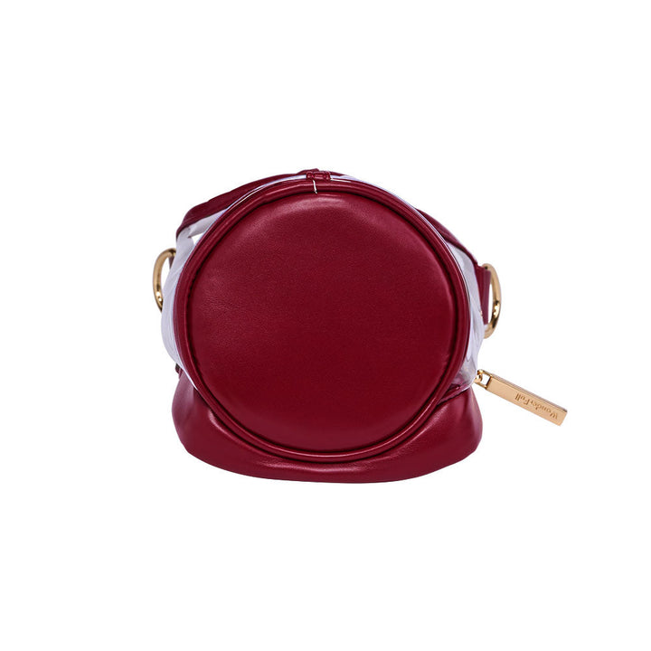JUNE MARKET: Clear HydroBag® Stadium with Maroon Trim and Matching RFID Pouch by Wanderfull (Ships in 2-3 Weeks)