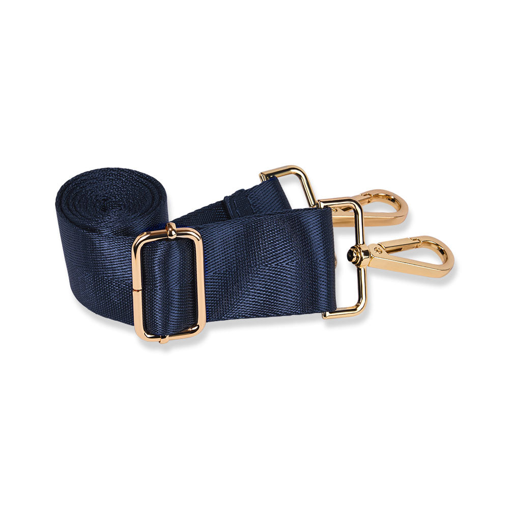 JUNE MARKET: Clear HydroBag® Stadium with Navy Trim and Matching RFID Pouch by Wanderfull (Ships in 2-3 Weeks)