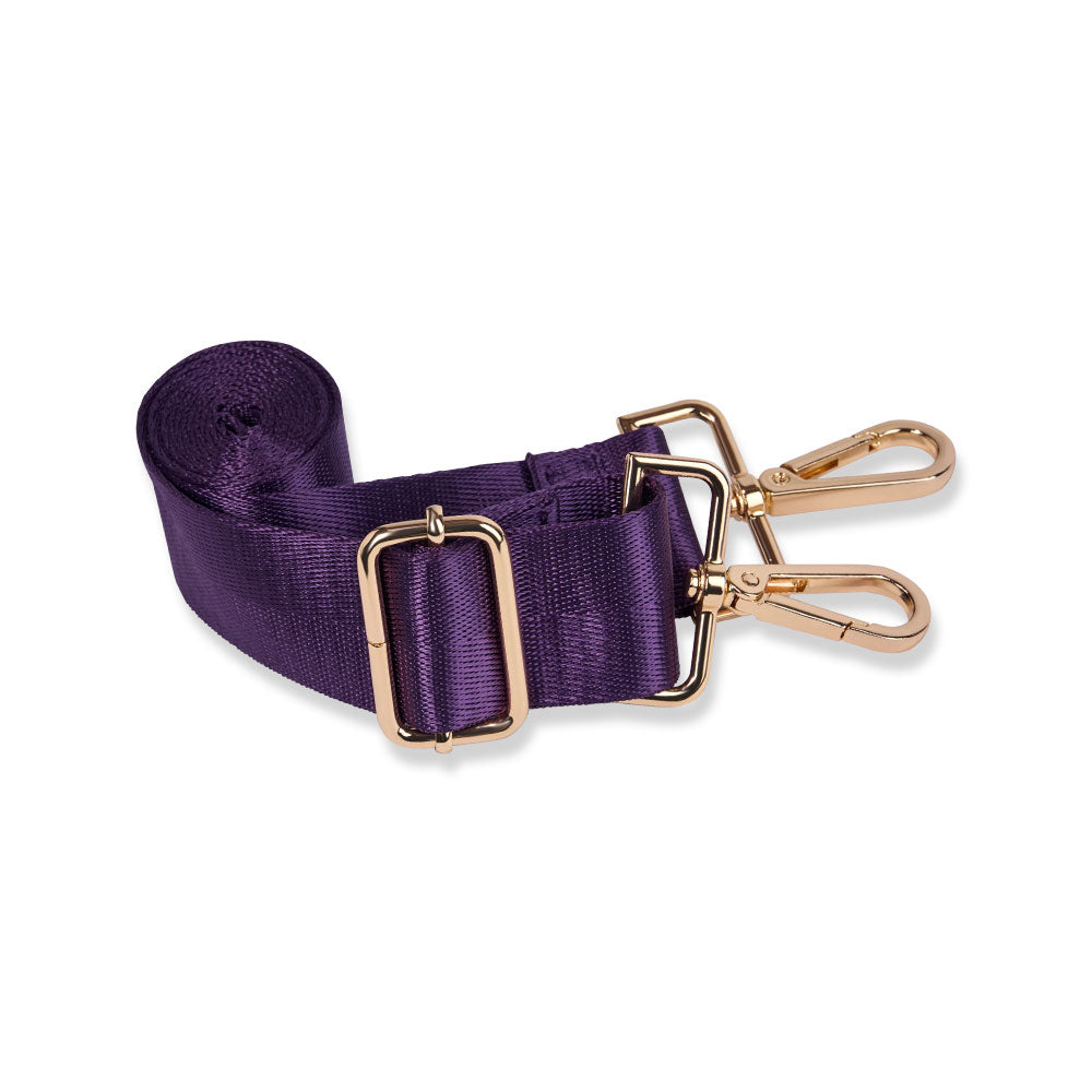 JUNE MARKET: Clear HydroBag® Stadium with Purple Trim and Matching RFID Pouch by Wanderfull (Ships in 2-3 Weeks)