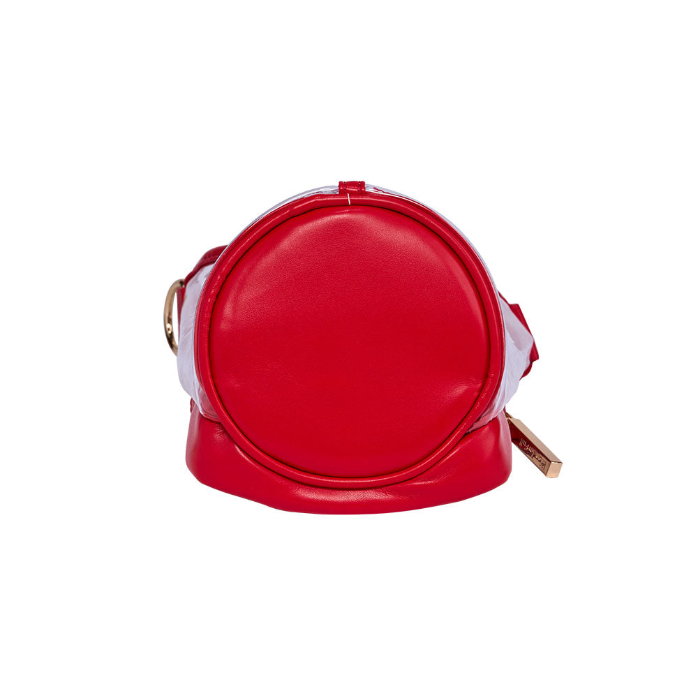JUNE MARKET: Clear HydroBag® Stadium with Red Trim and Matching RFID Pouch by Wanderfull (Ships in 2-3 Weeks)