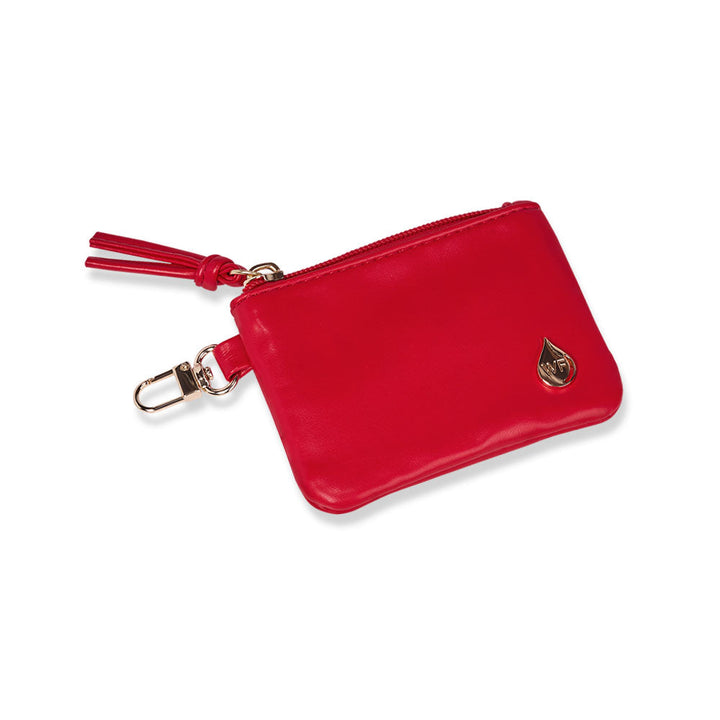 JUNE MARKET: Clear HydroBag® Stadium with Red Trim and Matching RFID Pouch by Wanderfull (Ships in 2-3 Weeks)