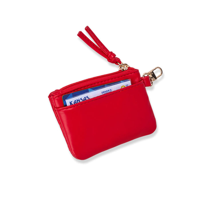 JUNE MARKET: Clear HydroBag® Stadium with Red Trim and Matching RFID Pouch by Wanderfull (Ships in 2-3 Weeks)