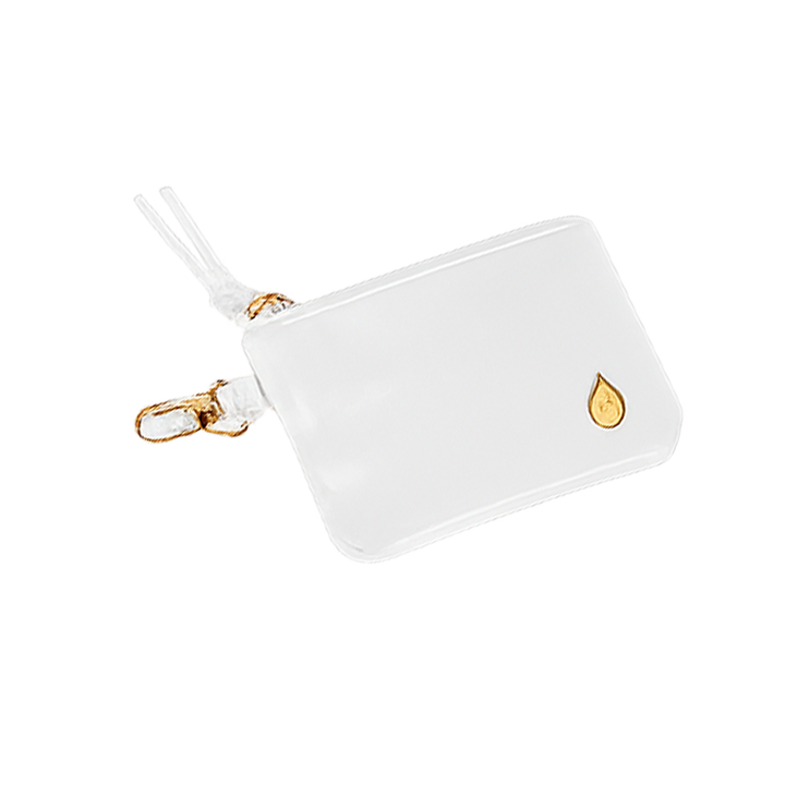 JUNE MARKET: White Vegan Leather RFID Card Pouch by Wanderfull (Ships in 2-3 Weeks)