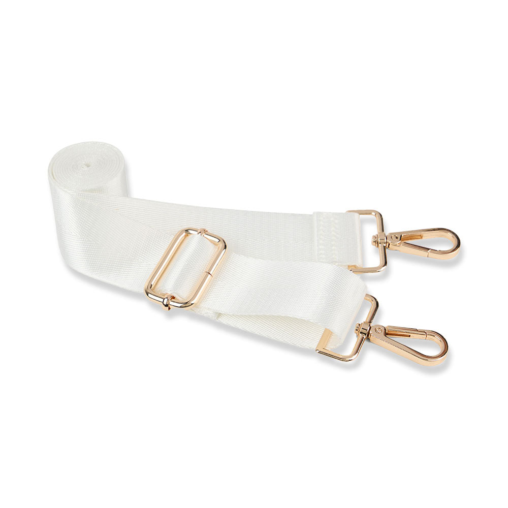 JUNE MARKET: Clear HydroBag® Stadium with White Vegan Leather Trim and Matching RFID Pouch by Wanderfull (Ships in 2-3 Weeks)