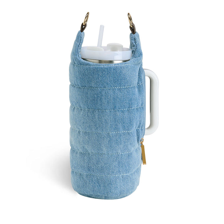 JUNE MARKET: HydroBag® HANDLE®- Light Denim with Gold Hardware by Wanderfull (Ships in 2-3 Weeks)