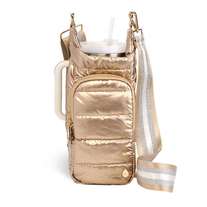 JUNE MARKET: HydroBag® HANDLE®- Gold Striped Strap by Wanderfull (Ships in 2-3 Weeks)