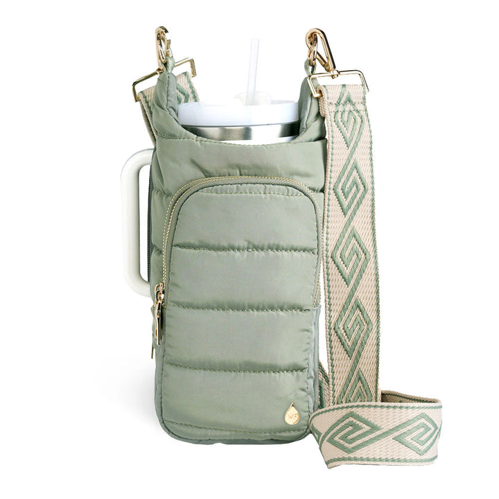 JUNE MARKET: HydroBag® HANDLE® - Sage Green with Sage and Tan Strap by Wanderfull (Ships in 2-3 Weeks)