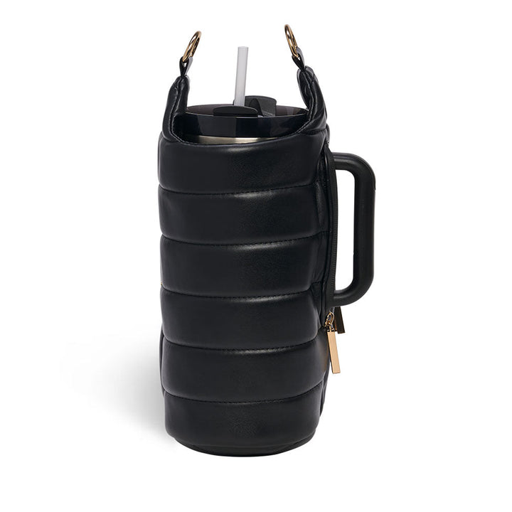 JUNE MARKET: HydroBag® HANDLE®- Black Vegan Leather with Strap Bundle by Wanderfull (Ships in 2-3 Weeks)