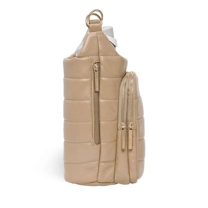 JUNE MARKET: HydroBag® HANDLE®- Taupe Vegan Leather with Strap Bundle by Wanderfull (Ships in 2-3 Weeks)
