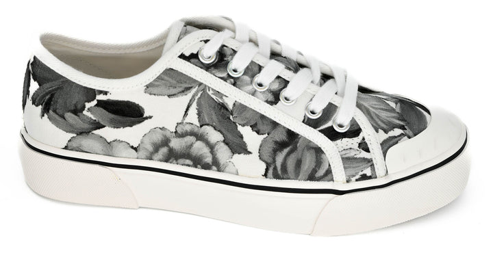 Waiting List Sneakers - Gray Floral by Corkys