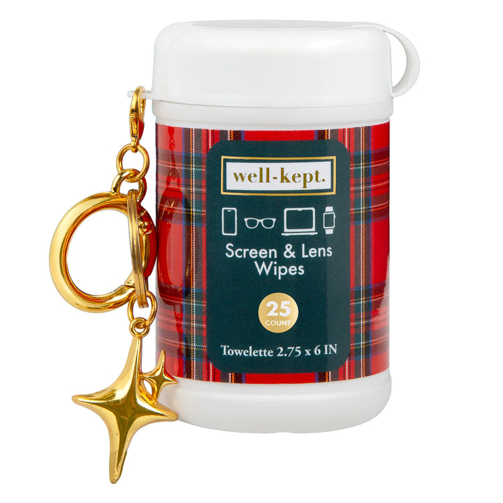 Mini Canister Bag Charm - Royal Stewart by Well-Kept